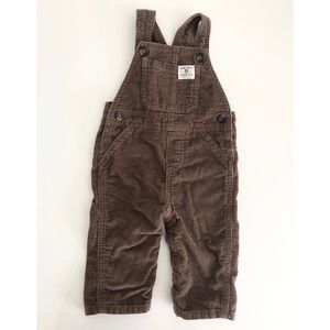 CARTER'S BABY BOY BROWN CORDUROY OVERALLS 6 M New!